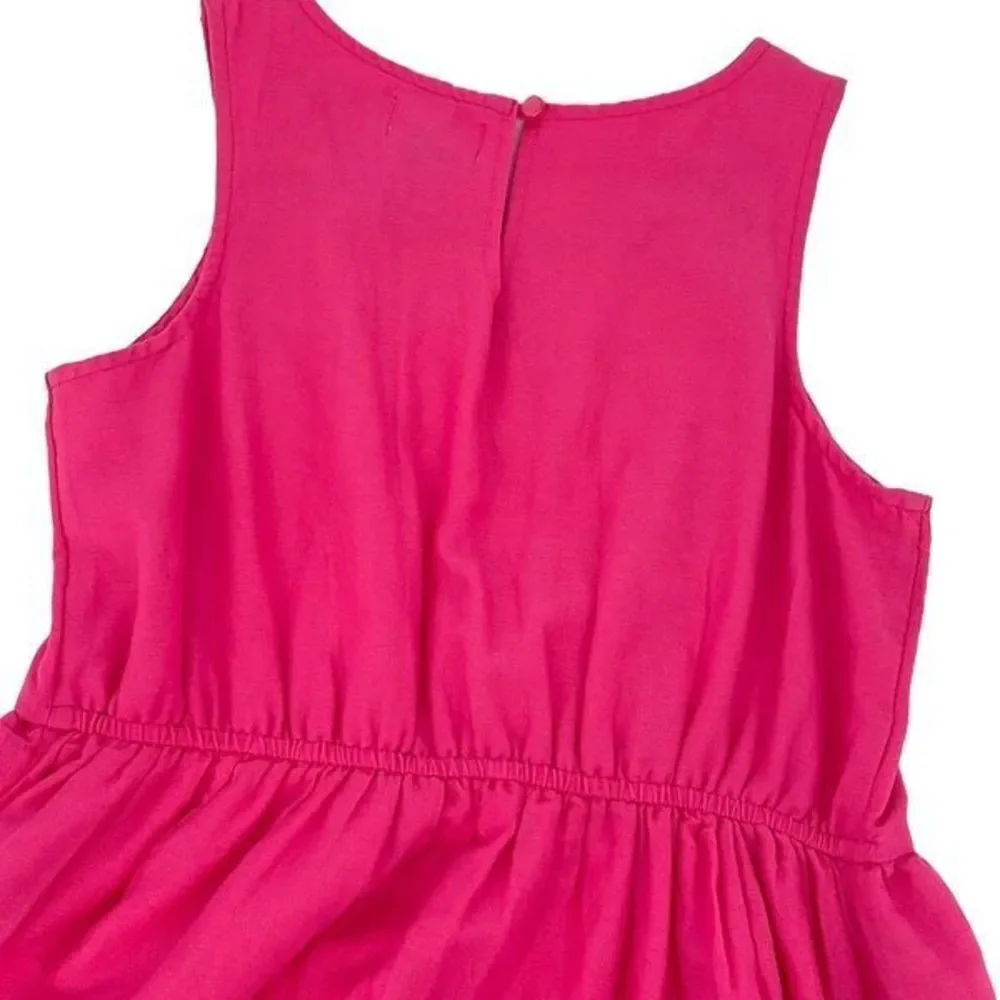 Old Navy Girls Eyelet‎ Trim Sleeveless Cotton Dress Pink Size XL